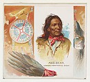 Mad Bear, Lower Yanktonas Sioux, from the American Indian Chiefs series (N36) for Allen & Ginter Cigarettes, Allen & Ginter  American, Commercial color lithograph