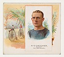 H.G. Crocker, Cyclist, from World's Champions, Second Series (N43) for Allen & Ginter Cigarettes, Allen & Ginter  American, Commercial lithograph