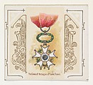 The Cross of the Legion of Honor, France, from the World's Decorations series (N44) for Allen & Ginter Cigarettes, Allen & Ginter  American, Commercial color lithograph