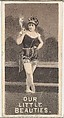 From the Actresses series (N57) promoting Our Little Beauties Cigarettes for Allen & Ginter brand tobacco products, Allen & Ginter  American, Photolithograph