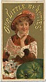 From the Girls and Children series (N58) promoting Our Little Beauties Cigarettes for Allen & Ginter brand tobacco products, Allen & Ginter American, Commercial color lithograph