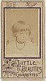 From the Girls series (N59) promoting Little Beauties Pressed Cigarettes for Allen & Ginter brand tobacco products, Allen & Ginter American, Albumen photograph