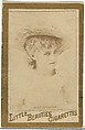 Mary Anderson, from the Actresses and Celebrities series (N60, Type 1) promoting Little Beauties Cigarettes for Allen & Ginter brand tobacco products, Allen & Ginter American, Albumen photograph