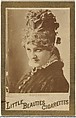 Marie Chester, from the Actresses and Celebrities series (N60, Type 1) promoting Little Beauties Cigarettes for Allen & Ginter brand tobacco products, Allen & Ginter  American, Albumen photograph