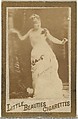 From the Actresses and Celebrities series (N60, Type 1) promoting Little Beauties Cigarettes for Allen & Ginter brand tobacco products, Allen & Ginter  American, Albumen photograph