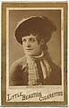 Minnie Palmer (portrait of bust), from the Actresses and Celebrities series (N60, Type 1) promoting Little Beauties Cigarettes for Allen & Ginter brand tobacco products, Allen & Ginter American, Albumen photograph