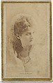Mary Anderson, from the Actresses and Celebrities series (N60, Type 2) promoting Little Beauties Cigarettes for Allen & Ginter brand tobacco products, Allen & Ginter  American, Albumen photograph