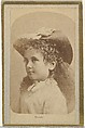 Maude, from the Actresses and Celebrities series (N60, Type 2) promoting Little Beauties Cigarettes for Allen & Ginter brand tobacco products, Allen & Ginter  American, Albumen photograph