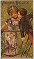 From the Girls and Children series (N64) promoting Virginia Brights Cigarettes for Allen & Ginter brand tobacco products, Allen & Ginter American, Commercial color lithograph