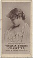 Annie Robe Wallace, from the Actresses series (N67) promoting Virginia Brights Cigarettes for Allen & Ginter brand tobacco products, Allen & Ginter American, Photolithograph