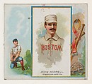 John Morrell, 1st Baseman, Boston, from World's Champions, Second Series (N43) for Allen & Ginter Cigarettes, Allen &amp; Ginter (American, Richmond, Virginia), Commercial lithograph