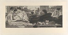 The Siesta, Sir Lawrence Alma-Tadema  British, born The Netherlands, Etching on chine collé; proof
