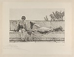 Pleading, Sir Lawrence Alma-Tadema  British, born The Netherlands, Etching on chine collé; proof