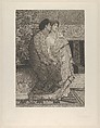 The First Whisper of Love, Sir Lawrence Alma-Tadema  British, born The Netherlands, Etching on chine collé; proof