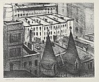 City Landscape, Boris Gorelick  American, Lithograph