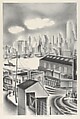 Columbia Heights, Brooklyn, Minnetta Good  American, Lithograph