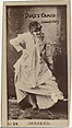Card Number 84, Vernona Jarbeau, from the Actors and Actresses series (N145-4) issued by Duke Sons & Co. to promote Cameo Cigarettes, W. Duke, Sons & Co. American, Albumen photograph