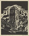 Italian Quarters, Chicago, Todros Geller (American, Vinnitza, Ukraine, Russia 1889–1949), Woodcut