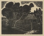 The Old Willow, Todros Geller (American, Vinnitza, Ukraine, Russia 1889–1949), Woodcut
