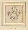 Cartouche for Le Pont Neuf, Stefano della Bella  Italian, Pen and brown ink with black chalk