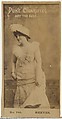 Card Number 186, Miss Reeves, from the Actors and Actresses series (N145-6) issued by Duke Sons & Co. to promote Duke Cigarettes, W. Duke, Sons & Co.  American, Albumen photograph