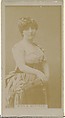 Miss B. Bertram, from the Actors and Actresses series (N145-8) issued by Duke Sons & Co. to promote Duke Cigarettes, W. Duke, Sons & Co.  American, Albumen photograph