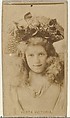 Vesta Victoria, from the Actors and Actresses series (N145-8) issued by Duke Sons & Co. to promote Duke Cigarettes, W. Duke, Sons & Co.  American, Albumen photograph