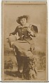 [Actress holding empty basket], from the Actors and Actresses series (N145-8) issued by Duke Sons & Co. to promote Duke Cigarettes, W. Duke, Sons & Co.  American, Albumen photograph