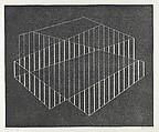 Fenced, Josef Albers  American, born Germany, Linoleum cut