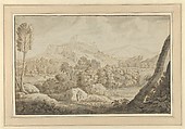 Landscape, Anonymous, Dutch, 17th century ? Dutch, Pen and ink wash