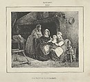 Visite Chez la Nourrice (Visit to the Wetnurse), from "L'Artiste", Victor Adam French, Lithograph