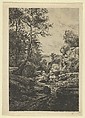 Sentier du Tambourin, Ile de Noirmoutier, Tancrède Abraham  French, Etching