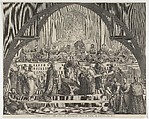 "The School of Legislation" in Lincoln's-Inn Hall, from "Illustrated London News", George Frederic Watts  British, Wood engraving