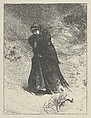 Love in Death, for "Good Words", Frederick Walker  British, Wood engraving on chine volant; proof