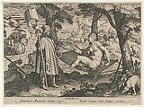 Allegory of America, from New Inventions of Modern Times (Nova Reperta), plate 1 of 19, Theodoor Galle Netherlandish, Engraving
