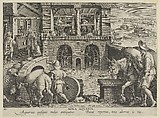 New Inventions of Modern Times [Nova Reperta], The Invention of the Watermill, plate 10, Jan Collaert I  Netherlandish, Engraving