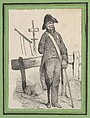 Soldier with a pegleg, Victor Adam French, Lithograph