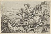 St. George and the Dragon, Master AG, Engraving
