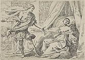 Cephalus and Procris, Johann Liss German, Etching