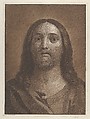 Head of Christ, after Reni, Johann Friedrich Bause German, Etching and aquatint in brown ink