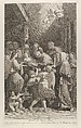 The circumcision of Christ, a group of men, women and angels surrounding him, the young Saint John the Baptist at lower left, after Reni, Giuliano Traballesi  Italian, Engraving and etching