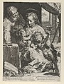 The Holy Family, Cornelis Cort Netherlandish, Engraving