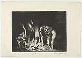 Cold, Blanche Grambs  American, Etching