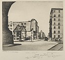 Water Street, Elias Mandel Grossman  American, Drypoint