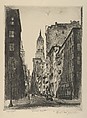 William Street, Elias Mandel Grossman  American, Drypoint