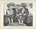 Waiting Room, Isabelle Greenberger American, Lithograph