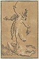 Perseus, Antonio Spano  Italian, Chiaroscuro woodcut from three blocks in brown