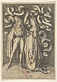 The Knight and the Lady, Anonymous, Engraving