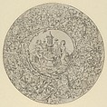 Garden of Love, Within Large Ornamented Circular Frame, Israhel van Meckenem German, Engraving