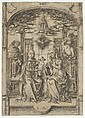 The Holy Family with St. Anne, Israhel van Meckenem German, Engraving